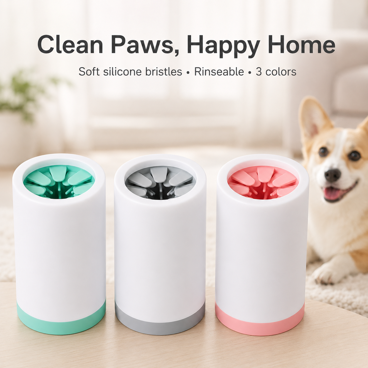 Dog Paw Cleaning Cup — 2-Pack (Home + Car) · Save $11